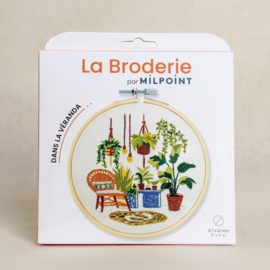 Vrij borduren pakket Little Greenhouse - Milpoint     mil-e1-006k