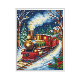 Borduurpakket Santa Express - Collection d'Art     cda-bc8144