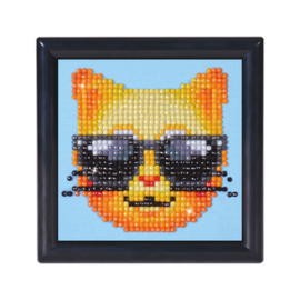 Diamond Dotz Kool Kat with Frame - Needleart World    nw-dd01-010f