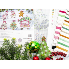 Borduurpakket Sweetmas Ornaments - Leti Stitch     leti-l9969