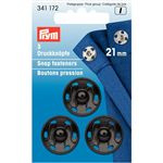 Prym Aannaaibare Drukknopen  Zwart  21 mm   341 172