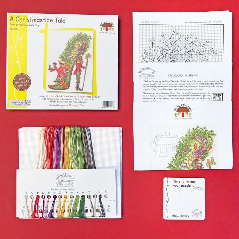 Borduurpakket Sally King - A Christmastide Tale - Bothy Threads  bt-xsk28