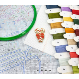 Borduurpakket Christmas Trailer - Leti Stitch     leti-l9990