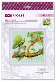 Borduurpakket Frogs - RIOLIS / kikkers   ri-pt0083