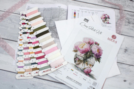 Borduurpakket Bouquet of Peonies - Luca-S     ls-b7028