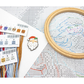 Borduurpakket Santa Sleigh - Leti Stitch    leti-li60-00