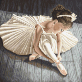 Borduurpakket Little Ballerina Girl - Leti Stitch   leti-l8037