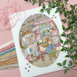 Borduurpakket Simon Taylor-Kielty - Breakfast In Bed - Bothy Threads     bt-xbr05