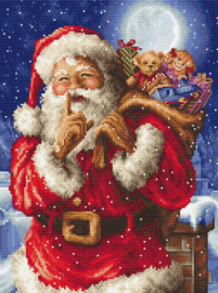 Borduurpakket Santa's secret - Leti Stitch  leti-l8000