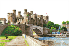 Diamond Dotz Conwy Castle Wales - Needleart World  nw-dd12-063