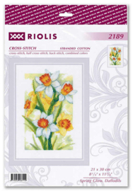 Borduurpakket Spring Glow - Daffodils - RIOLIS      ri-2189