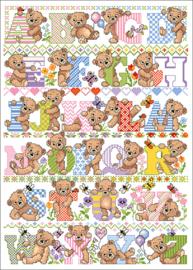 Borduurpatroon Lindner’s Kreuzstiche – Leaflet Teddy ABC / 142