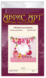 Kralen borduurpakket Metric for a Girl - Abris Art    aa-ab-603