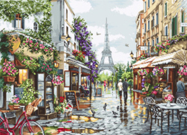 Borduurpakket Paris in Flowers - Luca-S    ls-b2365