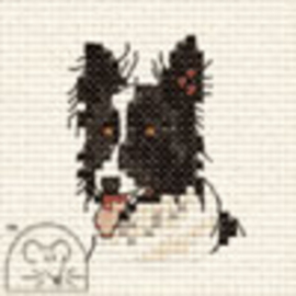 Borduurpakket Border Collie - Mouseloft    ml-00g-101