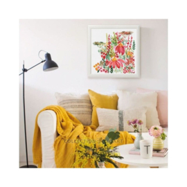 Borduurpakket Flower Watercolor - RTO     rto-cu077