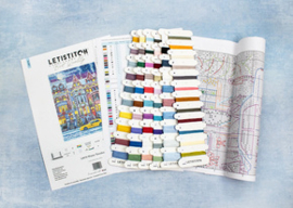 Borduurpakket Winter Townhouse - Leti Stitch    leti-l8076
