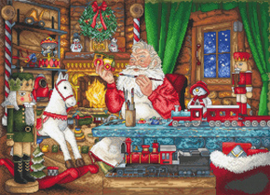 Borduurpakket Getting ready for the Christmas - Leti Stitch      leti-l8074