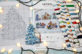 Borduurpakket Christmas Toys Kit nr. 3 / 7 pieces - Leti Stitch   leti-l8051