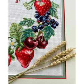 Borduurpakket Wreath with Berries - RIOLIS - ri-2323