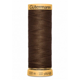 Natuurzuivere katoen 100 meter C Ne 50 / bruin 1523