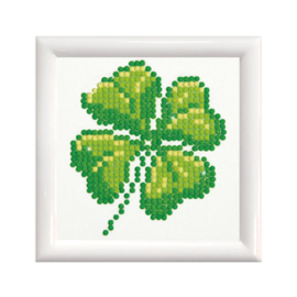 Diamond Dotz Four Leaf Clover with Frame - Needleart World    nw-dd01-017f