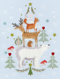 Borduurpakket Christmas - Snowy Stack - Bothy Threads    bt-xx16