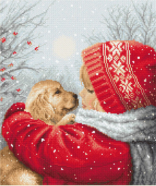 Borduurpakket Christmas hugs - Leti Stitch   leti-l8019