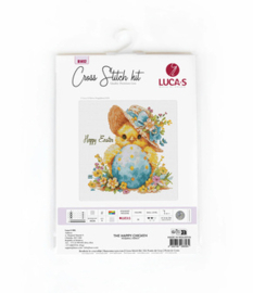 Borduurpakket The Happy Chicken  - Luca-S    ls-b1412