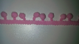 Mini Balletjes band 5 mm Roze