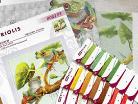 Borduurpakket Frogs - RIOLIS / kikkers   ri-pt0083