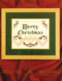 Hardangerpatroon Merry Christmas - Emie Bishop     eb-l105