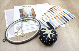 Borduurpakket Sunset on 5th Avenue - Leti Stitch    leti-l8025