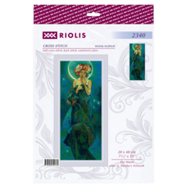 Borduurpakket The Moon after A. Mucha's Artwork - RIOLIS     ri-2340