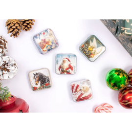 Santa Metallic Box - Leti Stitch      leti-25637