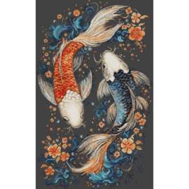 Borduurpakket Two Magic Fish - Luca-S   ls-bu5091