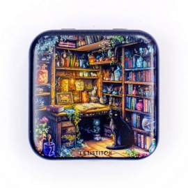Charmed Library Metallic Box - Leti Stitch     leti-25632