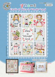 Borduurpatroon Cards of Alice in Wonder Land - Soda Stitch    so-g161