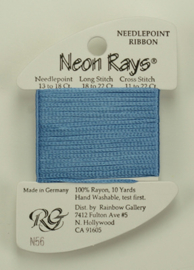 Neon Rays Lite Blue - Rainbow Gallery    rg-n056