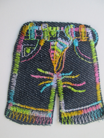 Applicatie Leuke fleurige broek
