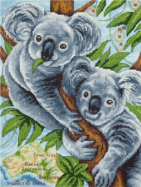 Borduurpakket Fluffy Koalas - PANNA    pan-1927-j