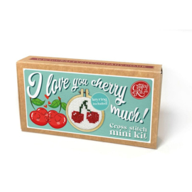 Borduurpakket Matchbox I Love You Cherry Much - ckc-mb-058