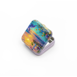 Dolphin Paradise Metallic Box - Leti Stitch    leti-25645