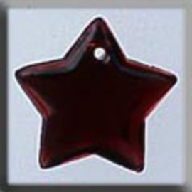 Glass Treasures Large Flat Star-Red Bright - Mill Hill  mh-12175