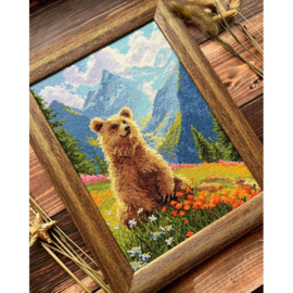 Borduurpakket Clumsy Bear - RIOLIS - ri-2344