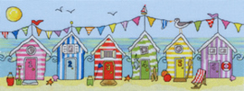 Borduurpakket Fun! - Beach Hut Fun - Bothy Threads    bt-xjr19