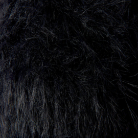 Rico Creative bont Fur  - 100g - 130m - 007 - Zwart