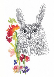Borduurpakket Fairy Tales of the Old Forest - Owl - RTO    rto-m70029