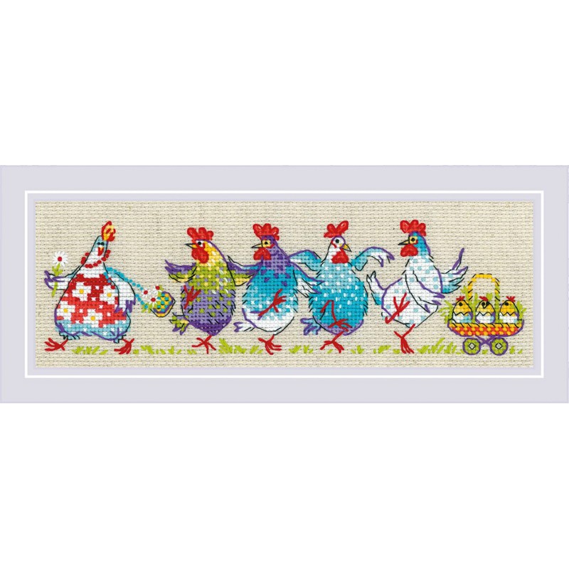 Borduurpakket Cluck-cluck?!!! - RIOLIS    ri-2266