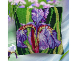 Kussen uittel borduurpakket Iris - Collection d'Art    cda-5485cc